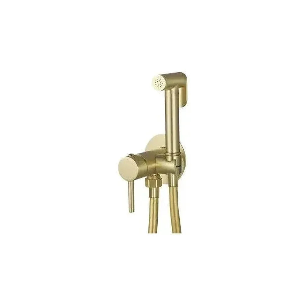 Grifo de bidet empotrado en latón y acero inoxidable en dorado cepillado Guadiana de Valaz Valaz