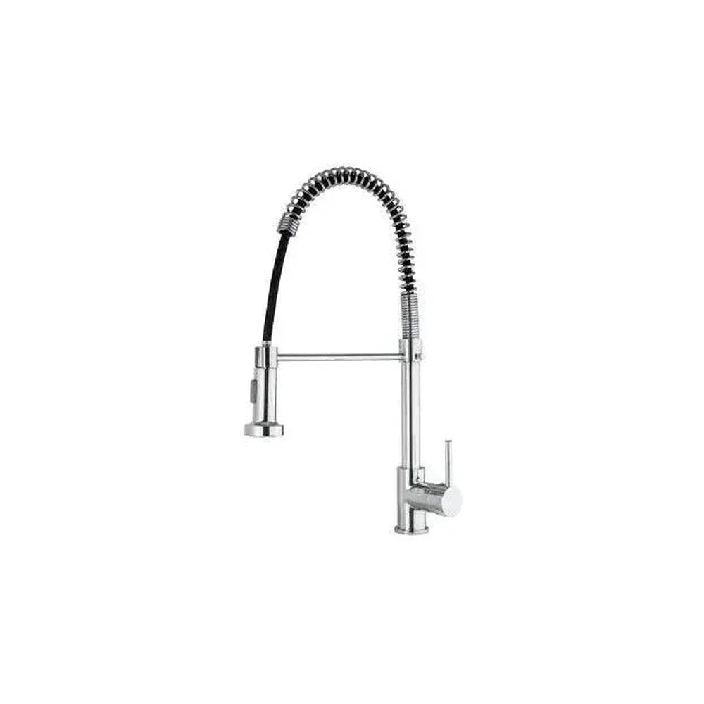 Grifo de cocina monomando con caño flexible de 60 cm en cromado Ruecas de Valaz Valaz