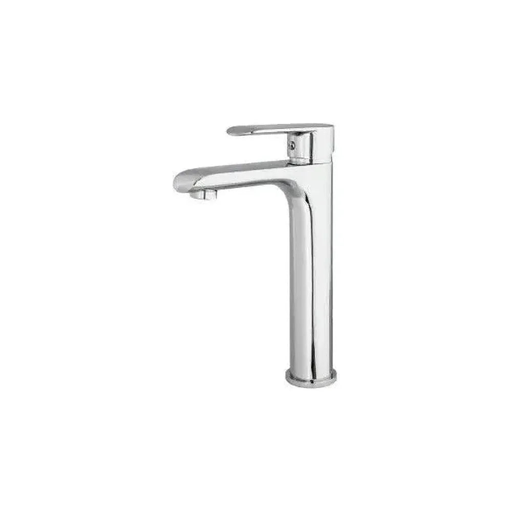 Grifo de lavabo alto monomando redondo en latón cromado Turia de Valaz Valaz