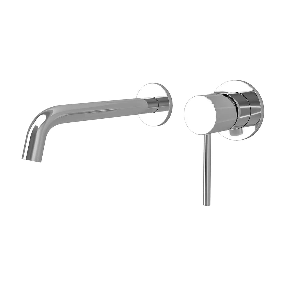 Grifo de lavabo empotrado monomando con caño de 21 cm en cromado Cenia de Valaz Valaz