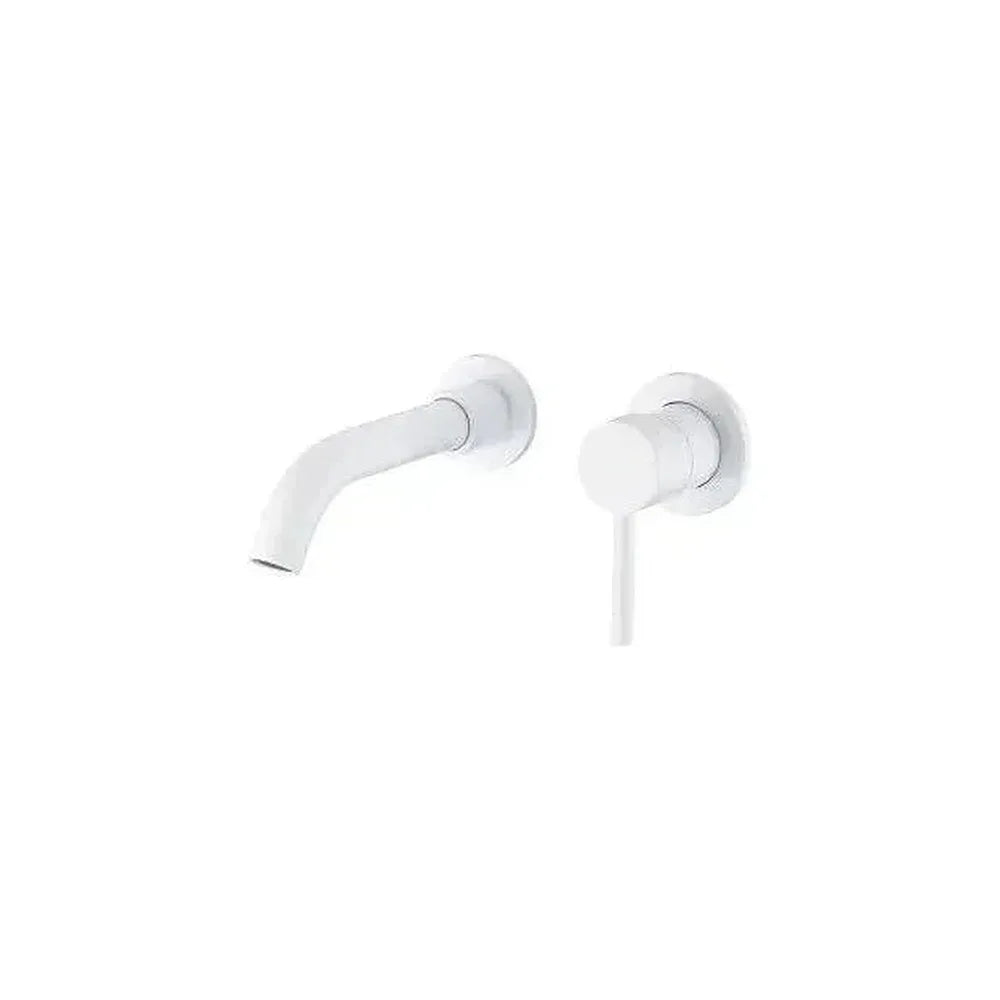 Grifo de lavabo empotrado monomando de 15 cm en latón color blanco Guadiana de Valaz Valaz