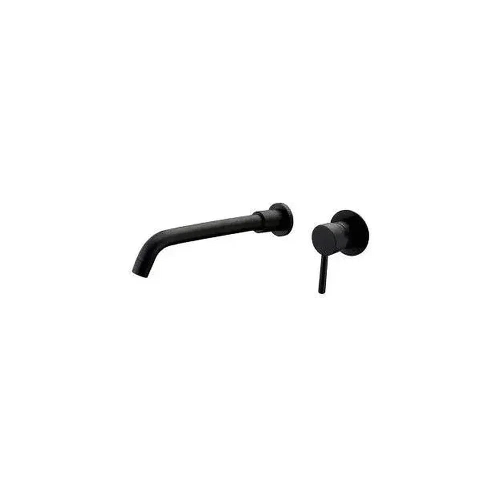Grifo de lavabo empotrado monomando de 26 cm en latón negro mate Guadiana de Valaz Valaz