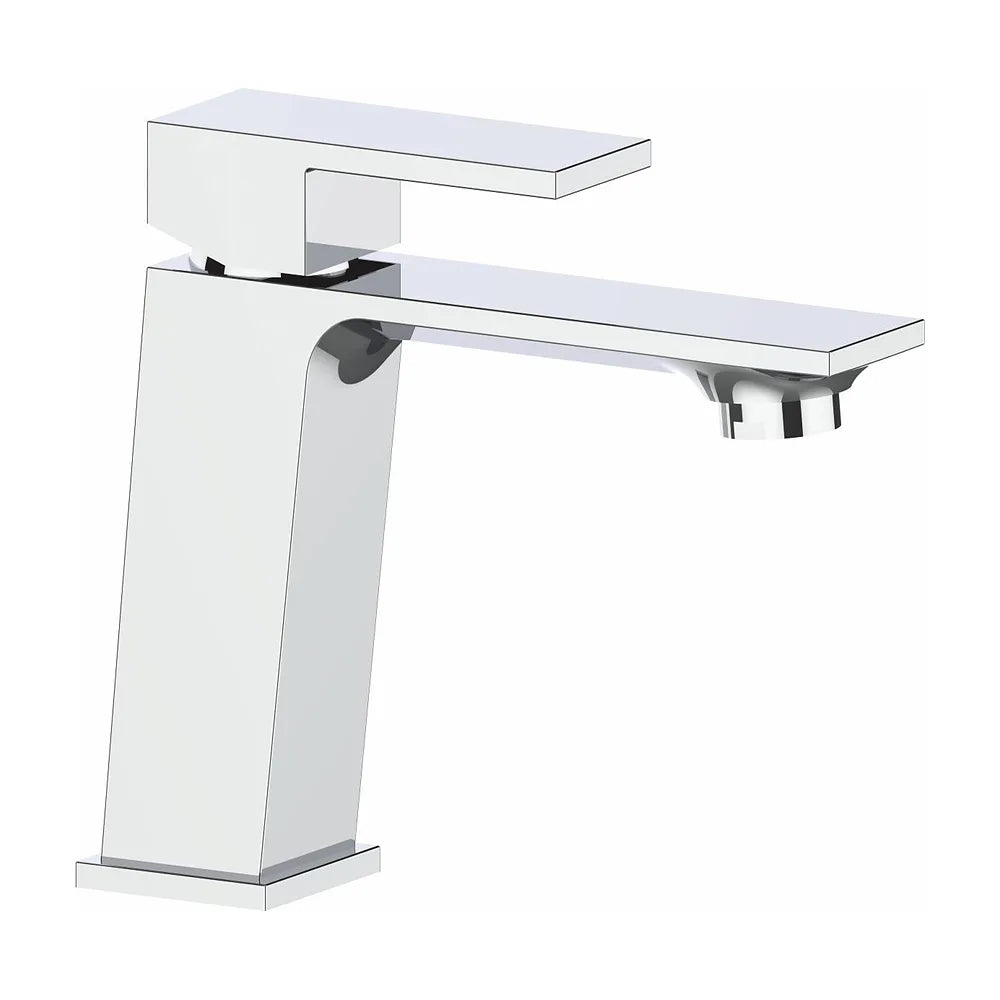 Grifo de lavabo monomando cuadrado en cromado Carrion de Valaz Valaz