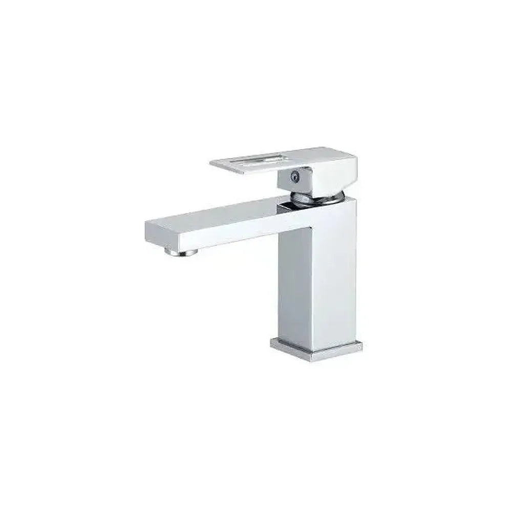 Grifo de lavabo monomando de caño cuadrado en latón cromado Guadalete de Valaz Valaz