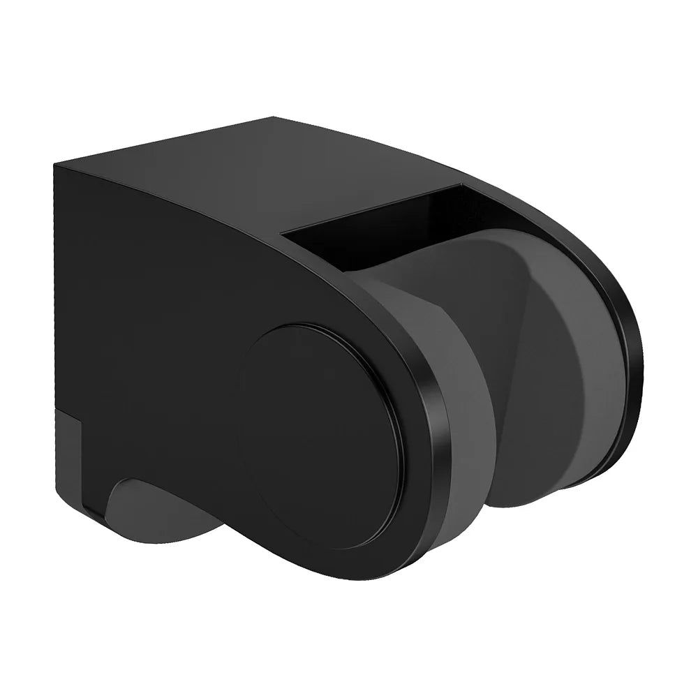 Soporte alcachofa de mano resistente y funcional con acabado negro mate en PVC inclinable para un ajuste cómodo de Valaz...