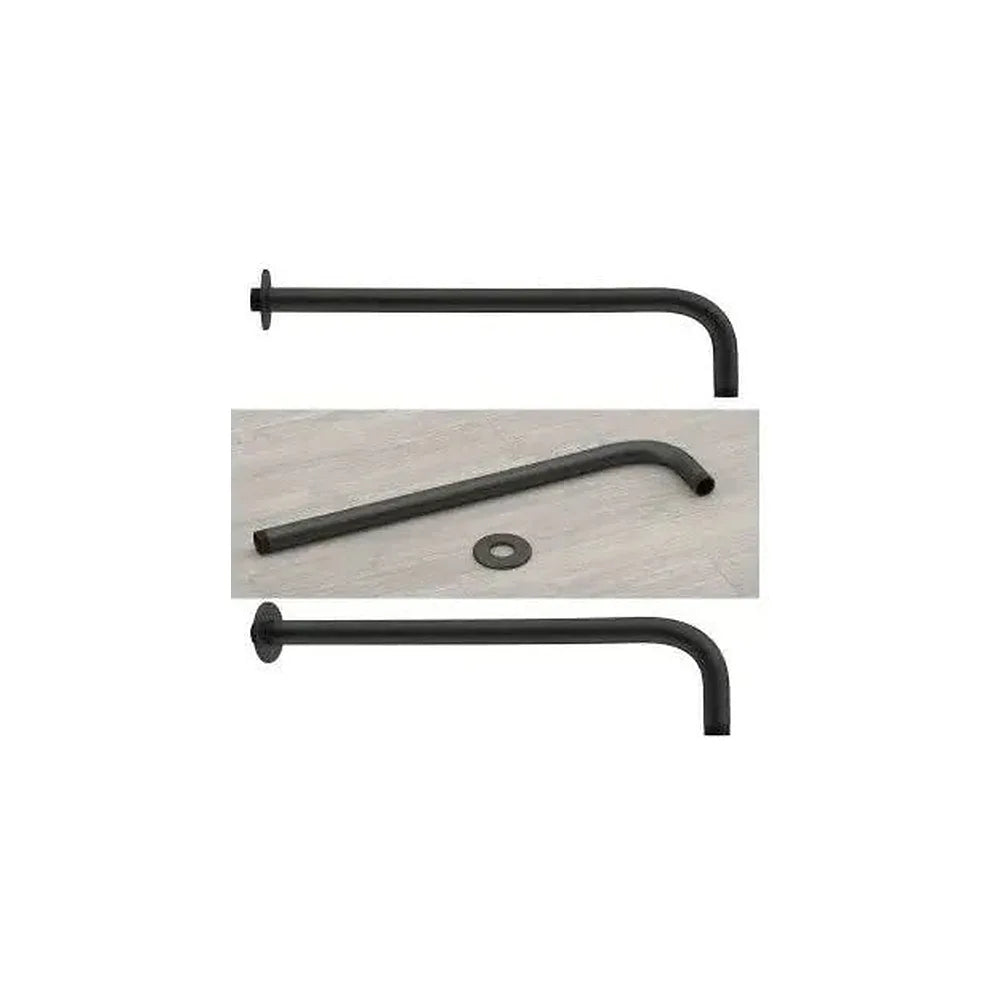 Soporte de rociador de ducha para pared de latón de 9x40 cm en negro mate de Valaz Valaz