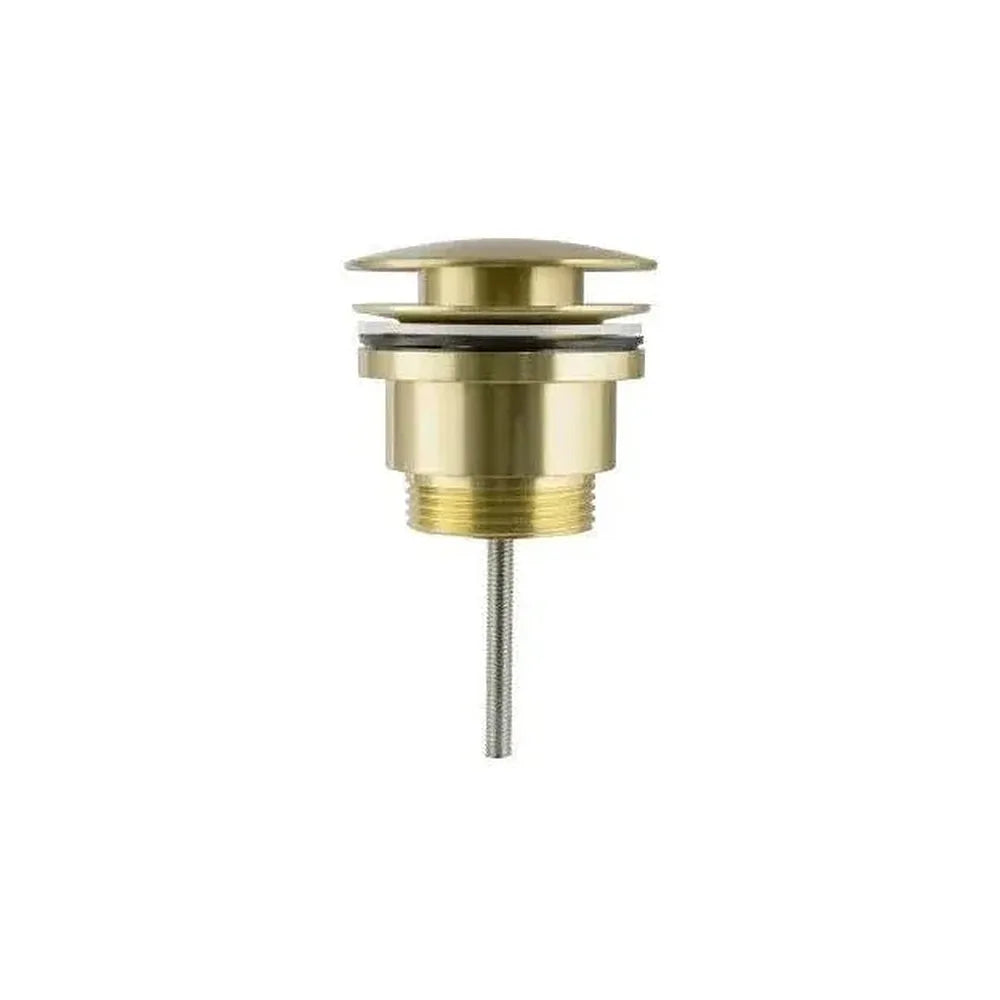 Válvula click clack para lavabo y bidet de latón dorado cepillado de Valaz Valaz