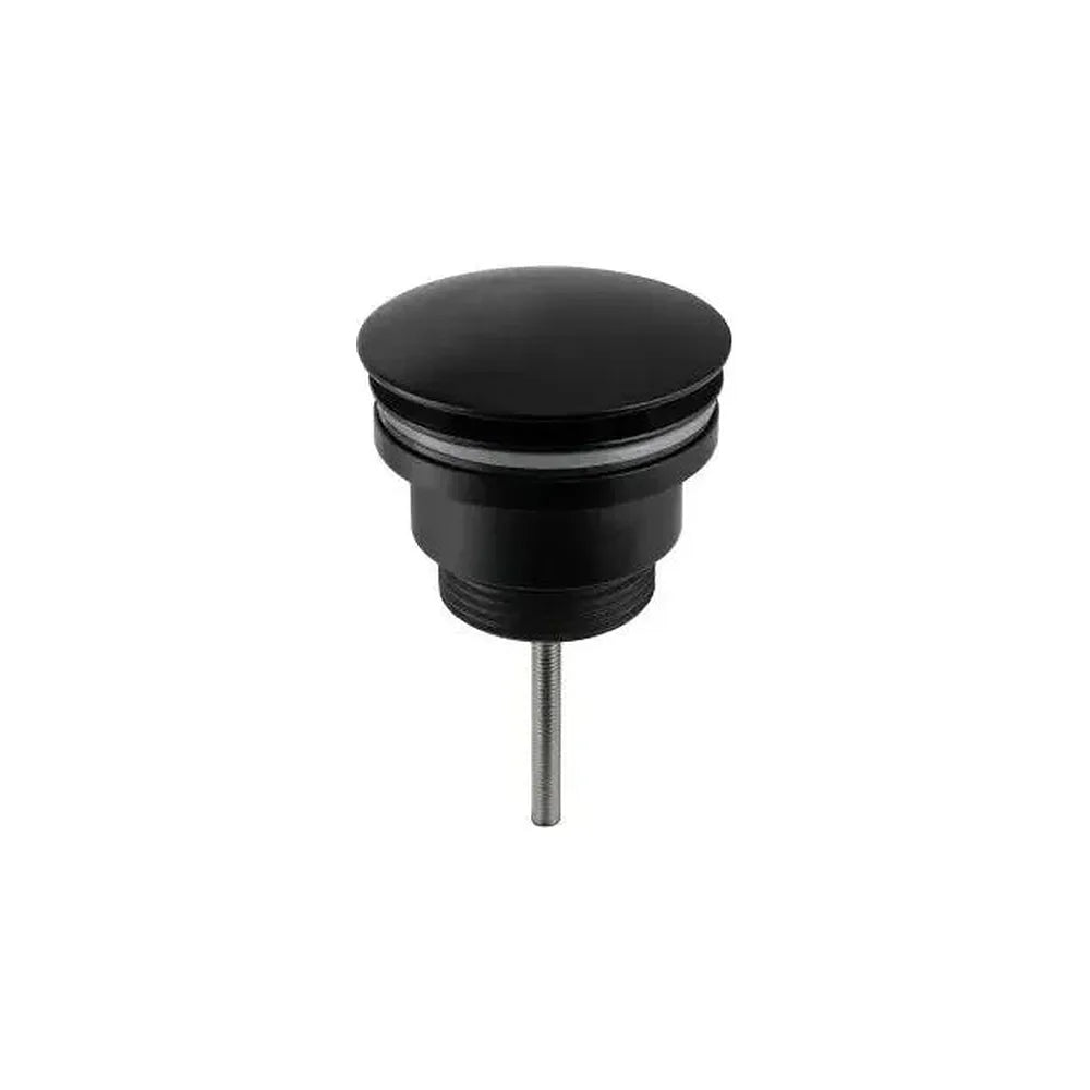 Válvula click clack redonda para lavabo o bidet en latón negro mate de Valaz Valaz