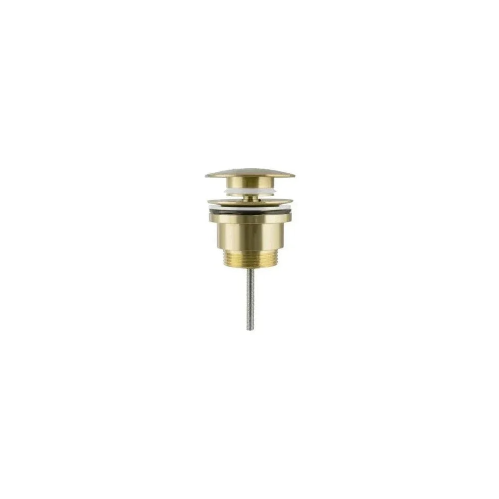 Detalle de Válvula click clack para lavabo y bidet de latón dorado cepillado de Valaz - Valaz - MerkiMarket