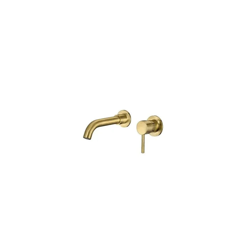 Grifo de lavabo empotrado monomando de 15 cm en latón dorado cepillado Guadiana de Valaz - Marca Valaz en MerkiMarket