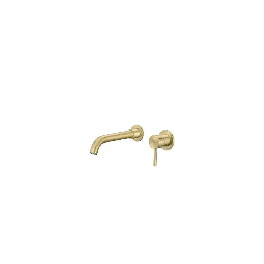 Grifo de lavabo empotrado monomando de 21 cm en latón dorado cepillado Guadiana de Valaz - Marca Valaz en MerkiMarket