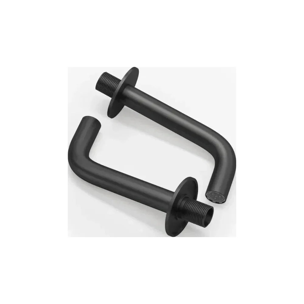 Caño de salida para baño empotrado a pared en negro mate Deva de Valaz - Marca Valaz en MerkiMarket