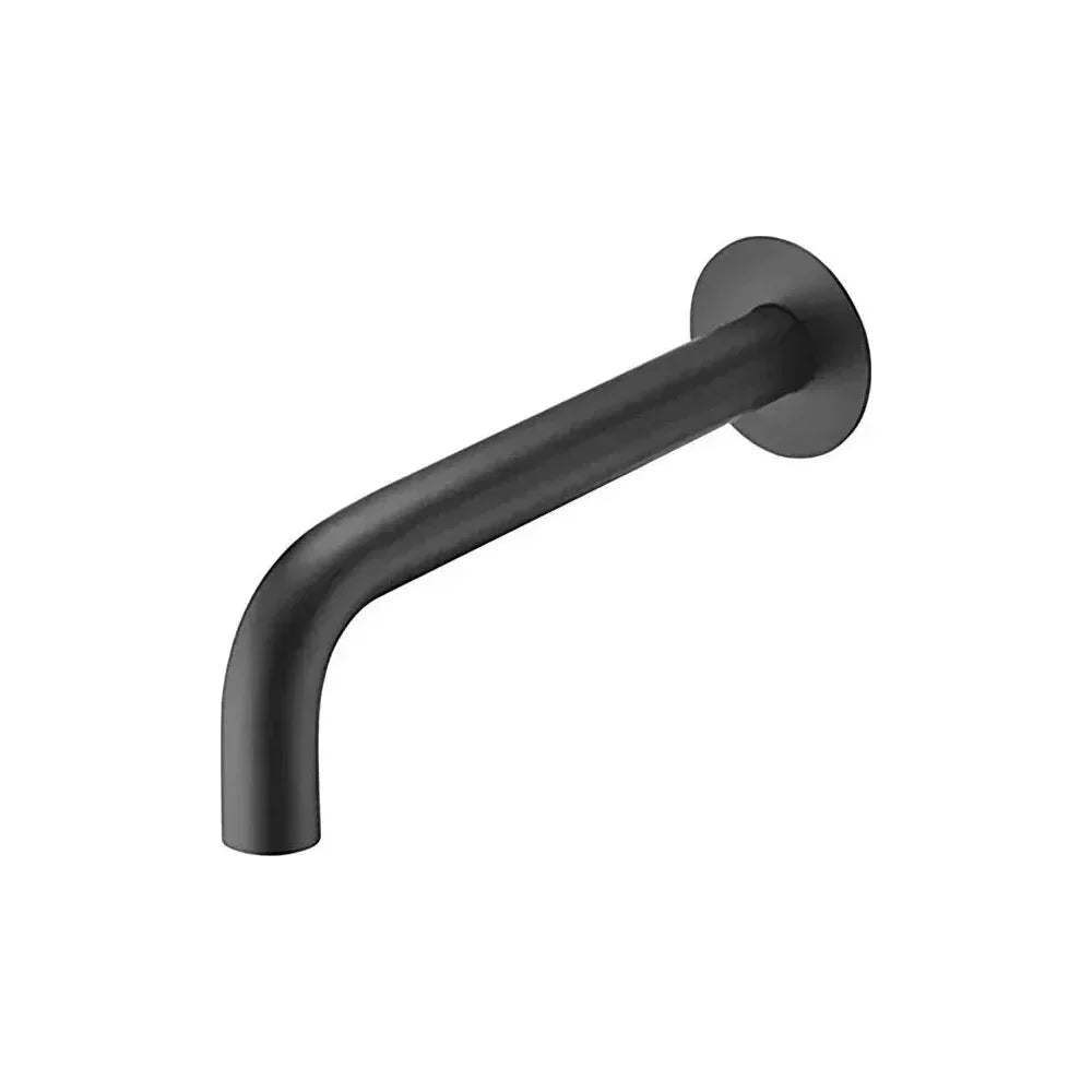 Caño de baño redondo empotrado a pared en negro mate Besaya de Valaz - Marca Valaz en MerkiMarket