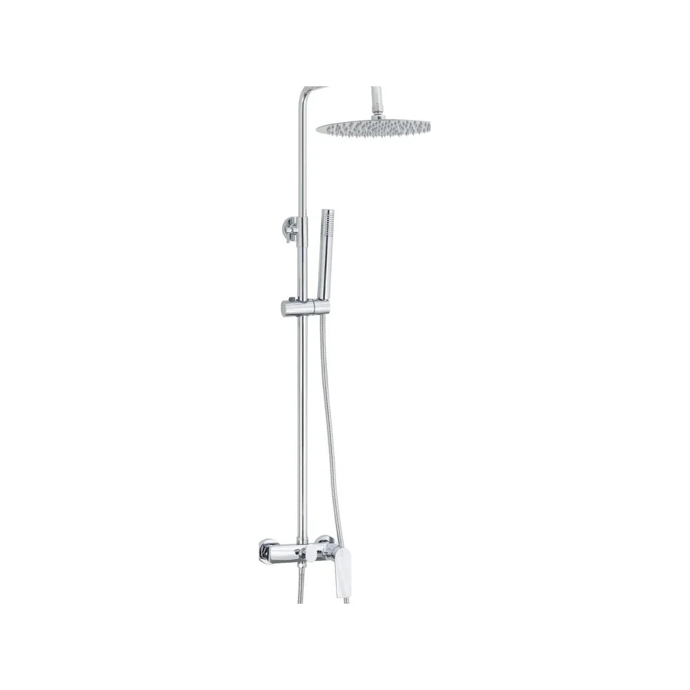 Barra de ducha monomando redonda cromada ajustable 80 a 120 cm Valdivia de Valaz - Marca Valaz en MerkiMarket