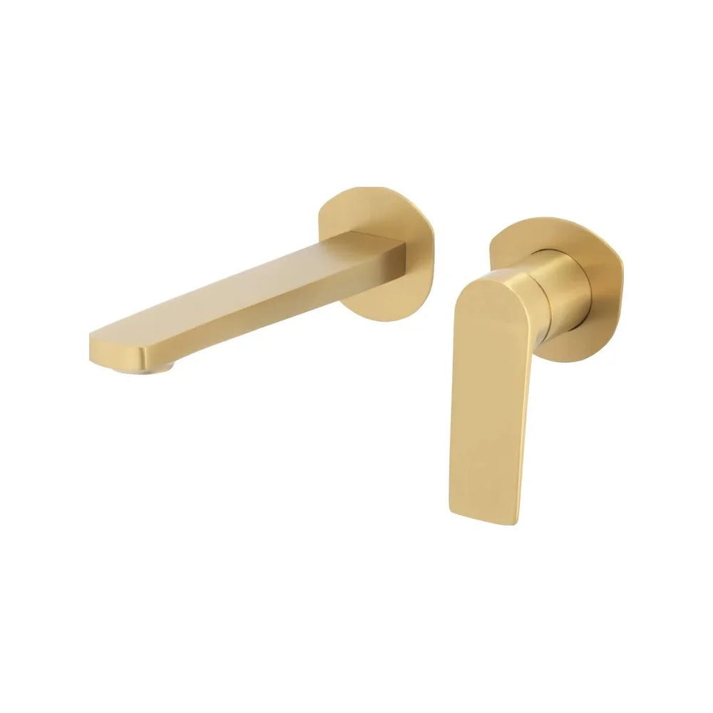 Grifo de lavabo empotrado monomando redondo en oro mate Vaca de Valaz - Marca Valaz en MerkiMarket