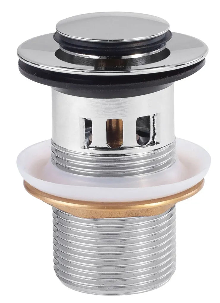 Válvula de desagüe con click clack para lavabo con rebosadero Complementos Tres 0