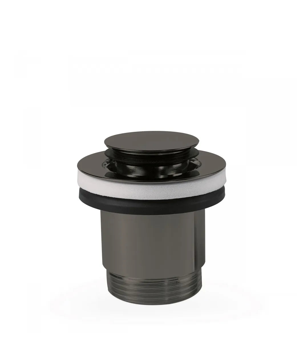 Válvula de desagüe para lavabo negro metalizado TRES 0