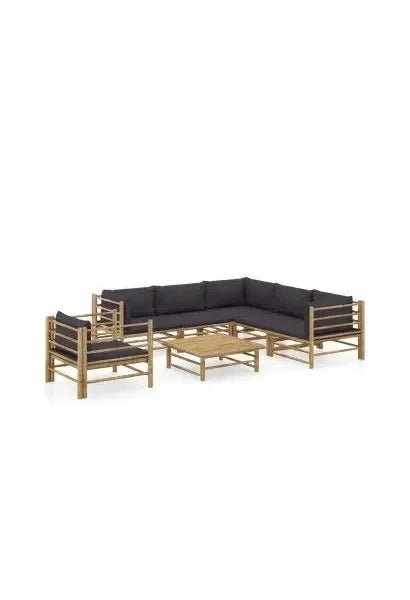 vidaxl_3058216_set_de_muebles_para_el_jardín_de_7_piezas_fabricado_en_bambú_con_cojines_de_color_gris_oscuro_0