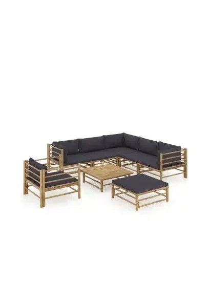 vidaxl_3058218_set_de_muebles_para_el_jardín_de_8_piezas_fabricado_en_bambú_con_cojines_de_color_gris_oscuro_0