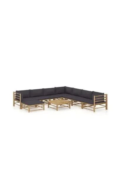 vidaxl_3058230_juego_de_muebles_para_el_jardín_de_7_piezas_fabricados_en_bambú_con_cojines_de_color_gris_oscuro_0
