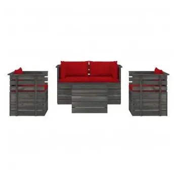 vidaxl_3061821_juego_de_muebles_de_jardín_de_mesa_y_sofás_de_palets_de_pino_con_cojines_rojos_vida_xl_2