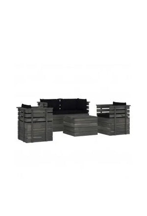 vidaxl_3061822_conjunto_de_muebles_para_jardín_de_palets_de_pino_gris_con_cojines_negros_vida_xl_0