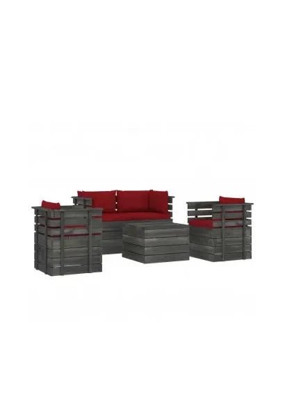 vidaxl_3061824_juego_de_muebles_de_jardín_fabricados_en_palets_de_pino_gris_con_cojines_color_rojo_vida_xl_0