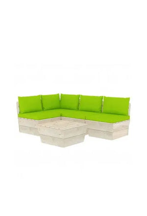 vidaxl_3063491_juego_de_muebles_de_jardín_de_palets_hecho_de_madera_de_abeto_impregnada_color_blanco_y_verde_brillante_5_piezas_0