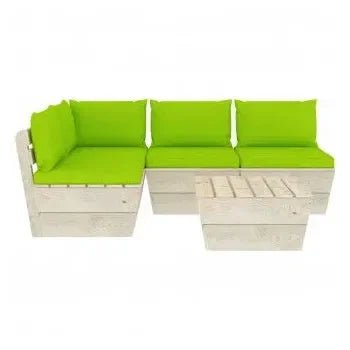 vidaxl_3063491_juego_de_muebles_de_jardín_de_palets_hecho_de_madera_de_abeto_impregnada_color_blanco_y_verde_brillante_5_piezas_2