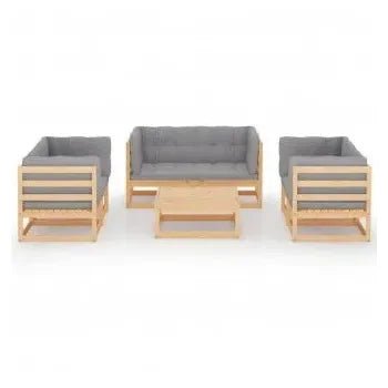 vidaxl_3076494_conjunto_de_sofás_con_mesa_de_jardín_de_6_piezas_en_madera_de_pino_marrón_y_gris_2