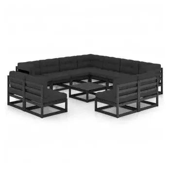 vidaxl_3076943_set_de_muebles_de_jardín_12_piezas_madera_de_pino_negra_y_cojines_antracita_vida_xl_1