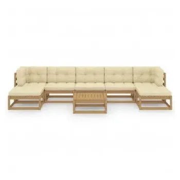 vidaxl_3077132_conjunto_de_sofás_madera_de_pino_para_jardín_de_8_piezas_en_marrón_miel_y_blanco_crema_2