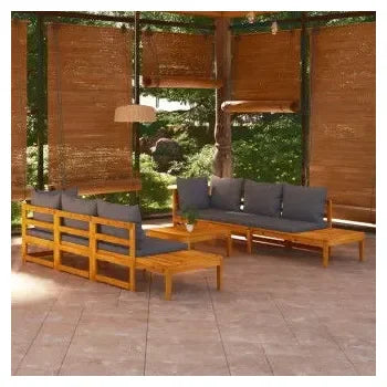 vidaxl_3087275_conjunto_de_muebles_de_exterior_en_madera_de_acacia_con_1_mesa_2_bancos_y_2_sofás_de_esquina_con_cojines_grises_1