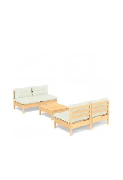 vidaxl_3096004_conjunto_para_jardín_de_5_piezas_de_mesa_con_sofás_de_madera_de_pino_con_cojines_color_crema_0