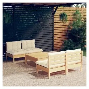 vidaxl_3096004_conjunto_para_jardín_de_5_piezas_de_mesa_con_sofás_de_madera_de_pino_con_cojines_color_crema_1