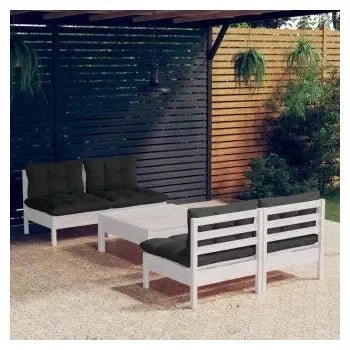 vidaxl_3096005_conjunto_de_sofás_y_mesa_para_exteriores_de_pino_blanco_con_cojines_gris_antracita_1