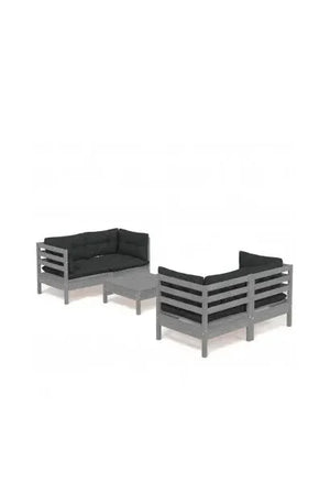 vidaxl_3096024_set_de_muebles_para_jardín_hecho_de_madera_maciza_de_pino_y_tela_color_gris_antracita_5_piezas_0