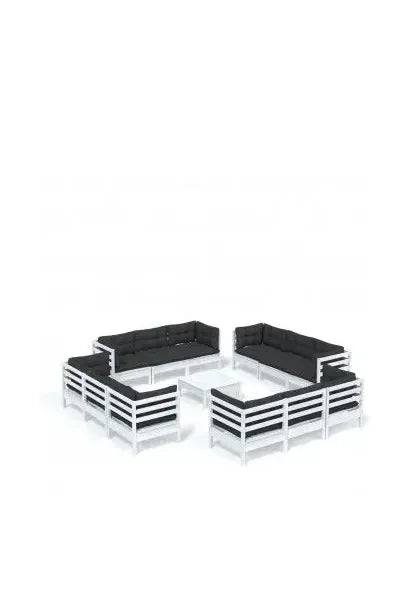 vidaxl_3096071_conjunto_de_muebles_de_jardín_13_piezas_blanco_con_gris_antracita_madera_de_pino_vida_xl_0