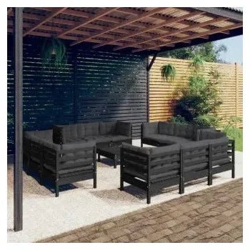 vidaxl_3096074_juego_de_sofás_para_jardín_de_13_piezas_fabricados_en_madera_de_pino_y_tela_poliéster_color_gris_y_negro_1