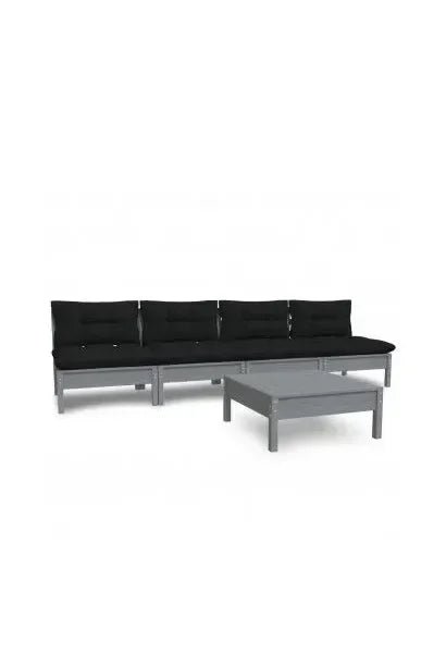 vidaxl_3096132_juego_de_muebles_de_jardín_con_5_piezas_color_gris_de_madera_de_pino_con_cojines_gris_antracita_0