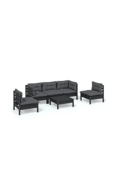 vidaxl_3096194_juego_de_sillones_para_jardín_de_6_piezas_fabricado_en_madera_de_pino_con_mesa_y_cojines_color_gris_oscuro_0