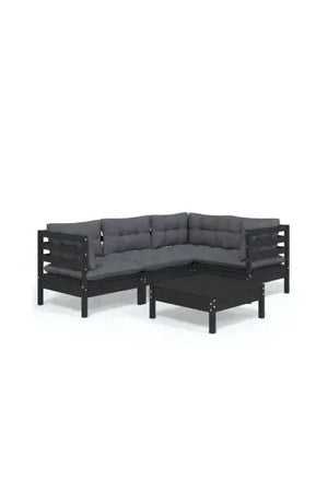 vidaxl_3096380_juego_de_muebles_para_jardín_5_piezas_con_cojines_y_mesa_color_gris_oscuro_y_negro_0
