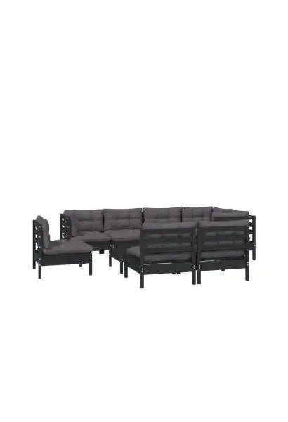 vidaxl_3096476_juego_de_sillones_para_jardín_de_9_piezas_hecho_en_madera_color_negro_y_cojines_color_gris_oscuro_0