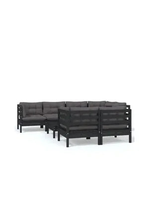 vidaxl_3096500_juego_de_sillones_para_jardín_de_8_piezas_hecho_en_madera_color_negro_y_cojines_color_gris_oscuro_vida_xl_0