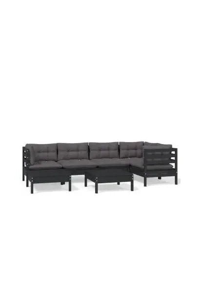 vidaxl_3096548_juego_de_sofás_para_jardín_de_7_piezas_con_cojines_hecho_en_madera_color_negro_y_gris_oscuro_vidax_0