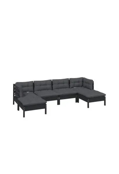 vidaxl_3097083_set_de_sillones_para_jardín_de_6_piezas_hecho_en_madera_con_reposapiés_color_negro_y_cojines_color_gris_oscuro_0