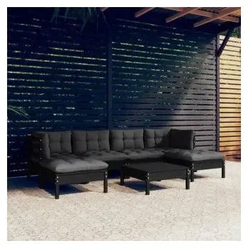 vidaxl_3097089_set_mobiliario_para_jardín_de_7_piezas_hecho_en_madera_con_mesa_color_negro_y_cojines_color_gris_oscuro_1