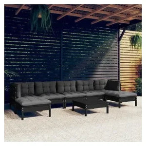 vidaxl_3097101_set_mobiliario_para_jardín_de_8_piezas_hecho_en_madera_con_mesa_color_negro_y_cojines_color_gris_oscuro_1