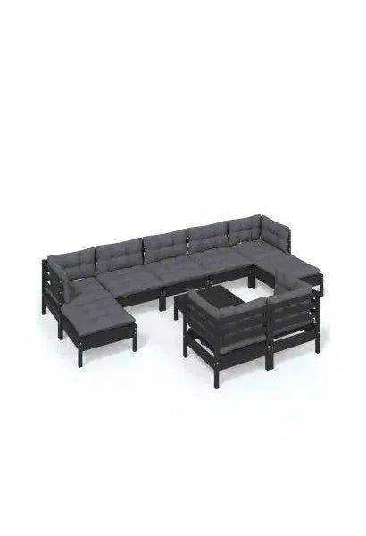 vidaxl_3097137_set_mobiliario_para_jardín_de_10_piezas_hecho_en_madera_con_taburete_color_negro_y_cojines_color_gris_oscuro_vida_xl_0