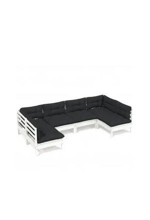 vidaxl_3097152_conjunto_de_jardín_de_6_piezas_con_sofás_de_pino_blancos_y_cojines_gris_antracita_0